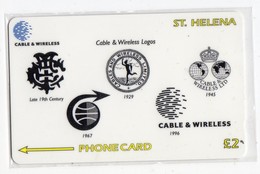 SAINTE-HELENE  Ref MV CARDS STH-30 C&W LOGOS 2£ 1200 Ex.CN : 327CSHD - Isola Sant'Elena