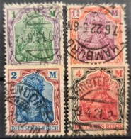 DEUTSCHES REICH 1920 - Canceled - Mi 150, 151, 152, 153 - Used Stamps