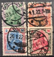 DEUTSCHES REICH 1920 - Canceled - Mi 150, 151, 152, 153 - Used Stamps