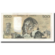 France, 500 Francs, Pascal, 1977, 1977-11-03, TTB, Fayette:71.17, KM:156d - 500 F 1968-1993 ''Pascal''