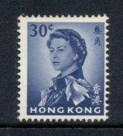 Hong Kong 1962 QEII Portrait 30c MLH - Neufs