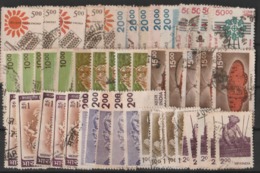 A LOT OF 50 USED  DEFINITIVE STAMPS(10*5)FROM INDIA  WITH HIGH VALUES - Collections, Lots & Series