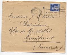 1938 - PAIX PERFORE / PERFIN ! "CMC" Sur ENVELOPPE De MARSEILLE - Other & Unclassified