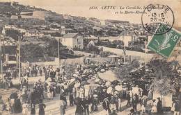 Sète Cette           34         La Corniche Et La Butte Ronde.. Jour De Fête  .....Décollée     (voir Scan) - Sete (Cette)