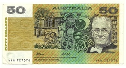 Australia - 50 Dollars 1991    ++++++ - 1974-94 Australia Reserve Bank (paper Notes)