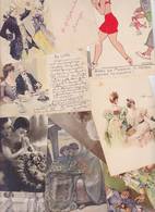 Lot 2320 De 10 CPA Couples Femmes Enfants Illustrateurs Etc Déstockage Pour Revendeurs Ou Collectionneurs - 5 - 99 Postcards