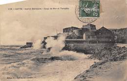 Sète Cette           34         Coup De Mer Et Tempête        (voir Scan) - Sete (Cette)