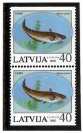 Latvia 2002 . Fish 2002. V: 30.  Pair Of Top/bottom Imperf.   Michel # 574-75 Do/Du - Lettonia