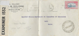 GUADELOUPE - 1941 - SEUL Sur LETTRE De POINTE à PITRE DOUBLE CENSURE => SAFI (MAROC) ! - Brieven En Documenten