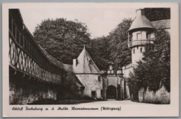 Lunzenau - S/w Schloß Rochsburg 3   Heimatmuseum Wehrgang - Lunzenau