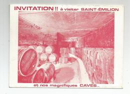 33 Gironde Saint Emilion Carte Pub Publicité Lamothe Bousquet Négociant éleveur Offre Vins Prix Prestige 1969 - Saint-Emilion