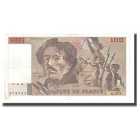 France, 100 Francs, Delacroix, 1994, TTB, Fayette:69ter.01c, KM:154h - 100 F 1978-1995 ''Delacroix''