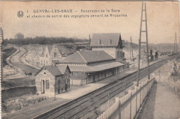 Genval Les Eaux, Panorama De La Gare Et Chemin De Sortie Des Voyageurs Venant De Bruxelles (pk29620) - Rixensart