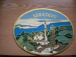 Sarajevo Stara Limena Tabla Old Tin Plate - Zinn