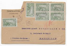 GUADELOUPE - 1924 - ENVELOPPE RECOMMANDEE De POINTE A PITRE => MARSEILLE - Storia Postale