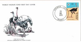 36614. Carta F.D.C. NIAMEY (Niger) 1978. AVESTRUZ. Struthio Camelus - Ostriches