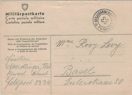 Militär-Postkarte Feldpost 5334 Bewachungstrupp 1941 - Nach Basel (Flüchtiges Glück) - Sonstige & Ohne Zuordnung