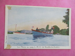 CPA ILLUSTRATEUR HAFFNER LES PILOTINS AU CAMP L.M.C DE BOUAFLES LES ANDELYS - Haffner