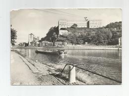 Belgique Huy Le Port Et La Collégiale Péniche - Huy