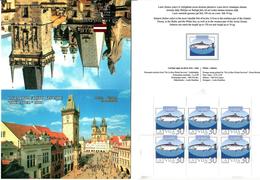 Latvia 2003 .  Praha 2003. Fish, V:30. Booklet Of 6. Top/bot Imp.     Michel #  595D   MH - Lettonie
