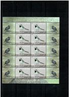 Latvia 2003 .  Bird (White Wagtail). Sheetlet Of 10.    Michel #  596  KB - Lettland