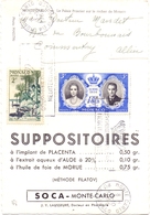 Carte Pub Medical Soca Monte Carlo Monaco - Lettres & Documents