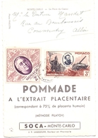 Carte Pub Medical Soca Monte Carlo Monaco - Briefe U. Dokumente