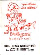 94463)  DEPLIANS-CARTA ASSORBENTE- PUBLICITARIO DELLA PELIKAN-CARTO LIBRERIA RIZZA SEBASTIANO-SIRACUSA - Papeterie