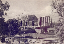 GRECIA ATEN TEMPLE OF ZEUS 1956 POST CARD   (MAGG20324) - Maximum Cards & Covers