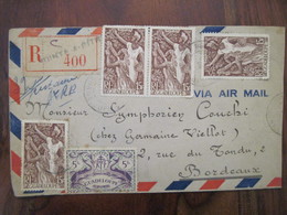 Delcampe - France Guadeloupe Cover Lettre Enveloppe 15f Paire Colonies DOM TOM - Covers & Documents