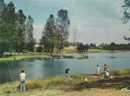 10x15   Secondigny  Le Lac Du Moulides Effres Avec  Pecheurs       Peche - Secondigny