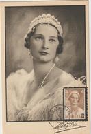Carte Maximum BELGIQUE  N°Yvert 412 (Reine Astrid) Obl Sp 1938 - 1934-1951
