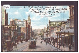 Delcampe - AUSTRALIA - MELBOURNE - BOURKE STREET - TRAMWAY - TB - Melbourne