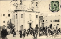 Cp Sfax Tunesien, L'Eglise, Une Sortie De Messe - Tunisie