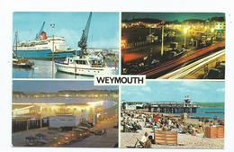 Postcard  Weymouth Multiview Posted 1972 The Harbour Illuminations - Weymouth