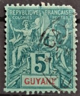 GUYANE 1892 - Canceled - YT 33 - 5c - Gebraucht