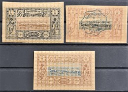 COTE FRANCAISE DES SOMALIS1894-1900 - MLH - YT 6, 7, 8 - 1c 2c 4c - Unused Stamps