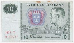 Sweden P 52 D - 10 Kronor 1977 - Fine+ - Suède