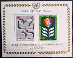 NATIONS-UNIS  VIENNE                  B.F 1                      NEUF** - Blocks & Sheetlets