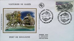 FRANCE - FDC - 1997 - VOITURIER DE MAREE (Oblitération 62 BOULOGN SUR MER ) Enveloppe Premier Jour - Diligences