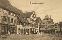 Gruss Aus Munsingen  Emil Schill Cigars, Maggi Etc . Grocery. Edit Schmid - Muensingen