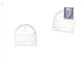 WITTENBERG LUTHERSTADT SCHLOSSHOFFEST 1969   (MAGG20361) - 1e Dag FDC (vellen)