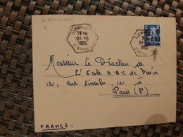 Djemmorah Pour Paris ( Le 24 06 1955) Algérie - Brieven En Documenten