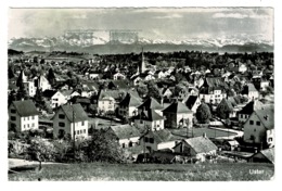 Ref 1360 - 1963 Real Photo Postcard - Uster Switzerland - Slogan Postmark - Uster