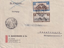 EGYPTE 1935 LETTRE DU CAIRE POUR OSNABRÜCK - Storia Postale