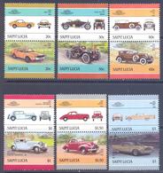 1986. St. Lucia, Cars, 12v, Mint/** - St.Lucia (1979-...)