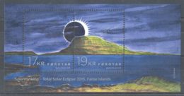 Faroe Islands - 2015 Total Solar Eclipse Block MNH__(TH-7773) - Faeroër