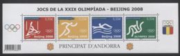 French Andorra - 2008 Beijing Block MNH__(THB-4355) - Blocks & Sheetlets