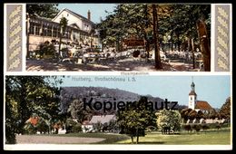 ALTE POSTKARTE HUTBERG GROSSSCHÖNAU MUSIKPAVILLON PAVILLON SACHSEN Großschönau Ansichtskarte Postcard Cpa AK - Grossschoenau (Sachsen)