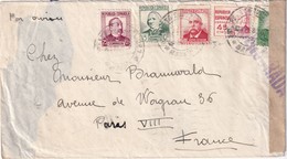 ESPAGNE 1938 LETTRE CENSUREE DE MADRID POUR PARIS - Marques De Censures Nationalistes